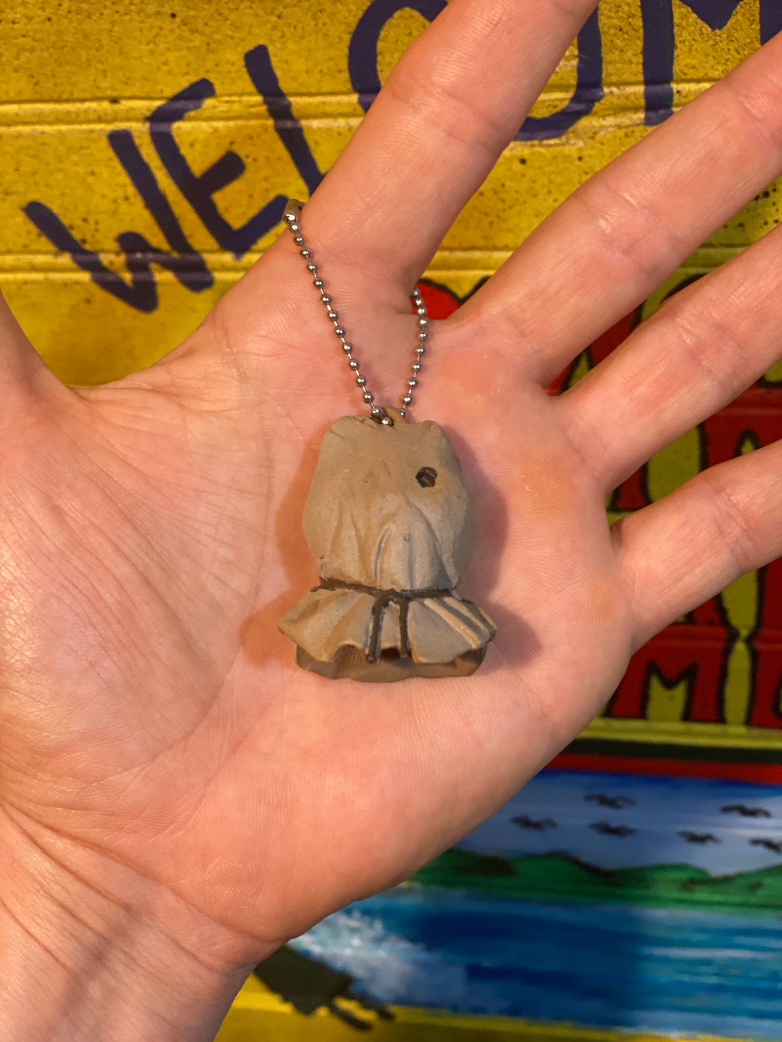 Bear Totem Necklace, Hand Carved, Choice of Stain Color, Choice of Size new  Size Options - Etsy | Wood necklace pendant, Handmade pendant necklace, Bear  pendant